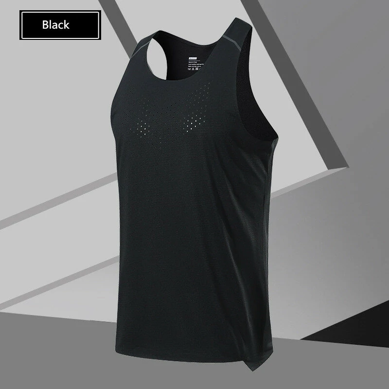 (image for) TENGOO Sports Fitness Sleeveless Shirt Quick Dry Fashion Breathable Men Tank Tops Training Shirts Training for Gym Workout Bodybuilding